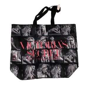 Victoria’s Secret Black & White Tote 21” W x 17.5” H x 7” D